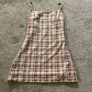 Altard State Plaid Mini Dress